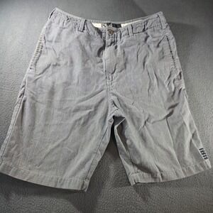 Billabong Mens Grey Herringbone Walk Shorts Size 32 Flat Front Chino MZ02KKEE